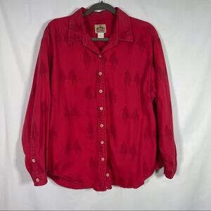 Barn Fly, Button Down Shirt, Cowboy Shadow Print, Size Large. Pristine cond!